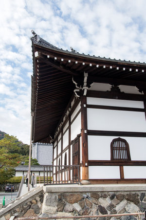 Kyoto, Japan- 26 Nov, 2019: 016: Antique Japanese building in Tenryu-ji temple Kyoto Japan. Kyoto...