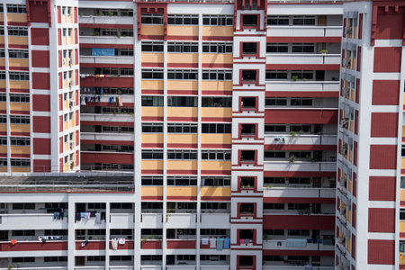 Singapore- 14 Nov, 2020: Singapore residential housing estate with apartment blocks in Choa Chu Kang. Choa Chu Kang is a planning area and residential town located at the north-west of Singaporeのeditorial素材