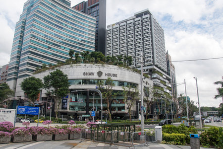 Singapore- 21 Oct, 2021: Shaw House and Shaw Centre in Orchard Road Singapore. Shaw House and Shaw...