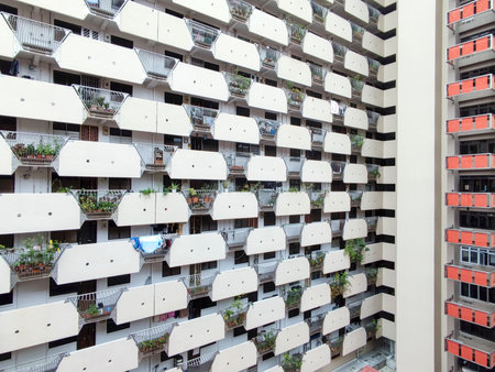 Singapore- 9 Apr, 2022: View of Selegie House HDB flat in Singapore. Selegie House is located in the...