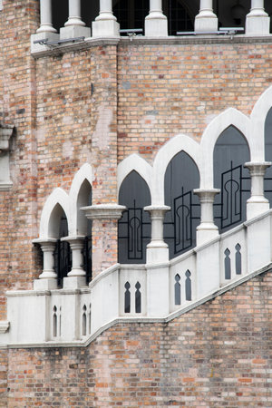 Kuala Lumpur, Malaysia - Jun 9, 2022: The Sultan Abdul Samad building is located in front of the Merdeka Square. It is one of the most iconic buildings in Kuala Lumpurのeditorial素材