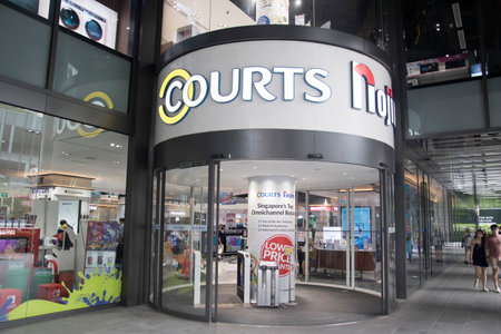Singapore- 22 Oct, 2022: COURTS Singapore to open new flagship store at The Heeren along Orchard Roadのeditorial素材