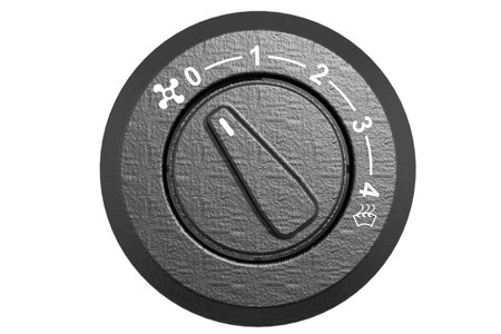 Car dashboard knob for auto air conditioner, 3d renderingの写真素材