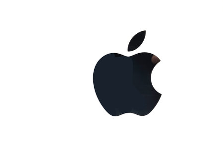 Singapore- 15 Sep, 2023: Apple logo on a laptop. Apple Inc is an American multinational technology company headquartered in Cupertino, California.のeditorial素材