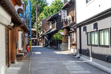 Kawagoe, Japan-17 May 2024: Day view of a street in Kawagoe, an Edo period castle town northwest of...