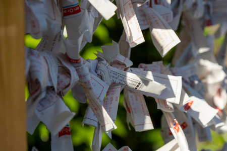 Tokyo, Japan- 11 May 2024: Ema at the Zojoji in Tokyo Japan. Ema are small plaques used for wishes by shinto believers.のeditorial素材
