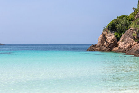Breathtaking and scenic view of the beach at Redang Island, Malaysia. Redang Island is acknowledged...