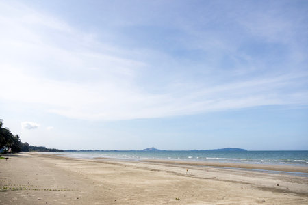 Beserah beach located at north of Kuantan city, Malaysia. Beserah is an old-fashioned fishing villageの写真素材