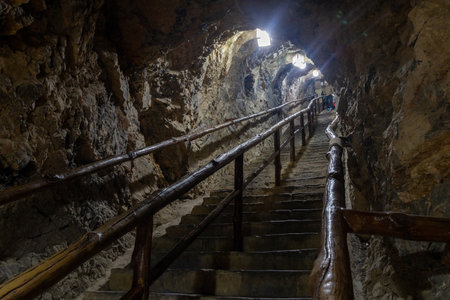 Wulong, China- 5 Nov 2025: Longshuixia Stitched Scenic Spot located at Wulong, China. Breathtaking landscapes. Its features include deep, precipitous gorges, pristine vegetation and cascading waterのeditorial素材