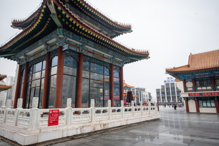 Chongqing, China- 2 Nov 2025: Amazing view from Kuixing Building, also known as Kuixing Tower or Kuixing Pavilion in Chongqing. It is the most visual representation of Chongqing's crazy architecture.のeditorial素材