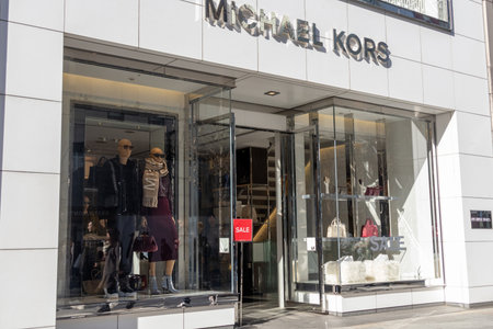 Tokyo, Japan-28 Dec 2025: Signage and shopfront of Michael Kors in Tokyo, Japan. It is a American...
