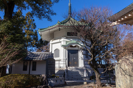 Tokyo, Japan - 26 Dec- 2025: Ossuary of Gotokuji Temple in Tokyo, Japan. Gotokuji temple is very...