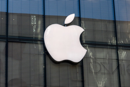 Tokyo, Japan-28 Dec 2025: Signage and shopfront of Apple in Tokyo, Japan. Apple is a global tech...