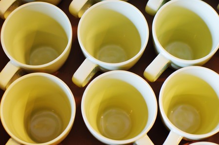 The kitchen utensils cup bowl spice bottlesの写真素材