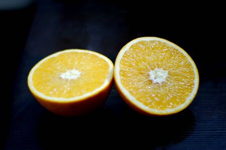 Oranges! That's great! I like oranges very much.の写真素材