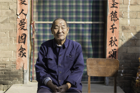 Portrait of a senior Asian manのeditorial素材