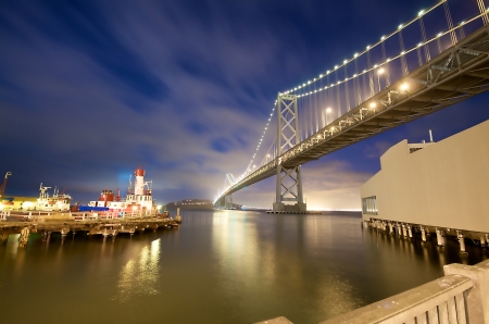 San Francisco Bay Bridge view from Embarcadero  のeditorial素材