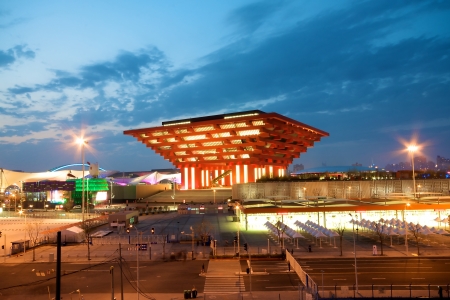 2010 Shanghai World Expo Building china pavilionのeditorial素材