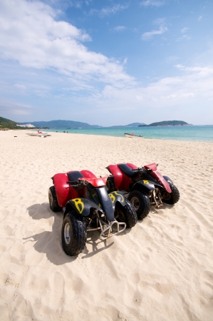 2 Beach ATV on the beachのeditorial素材