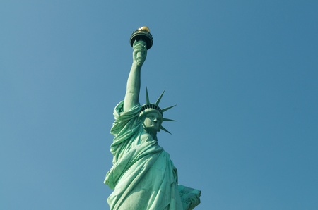 Liberty Statue in New York Cityの写真素材