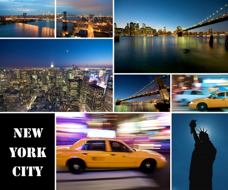 A collage of new york cityの写真素材
