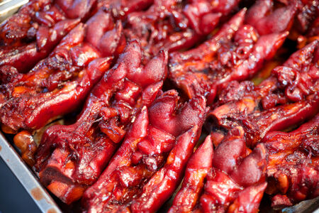 Pork feet delicacy food in China