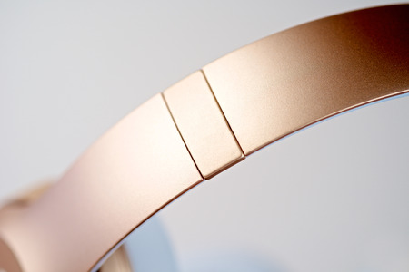 Music wireless headphone industrial design detail shapesの写真素材