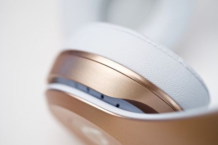 Music wireless headphone industrial design detail shapesの写真素材