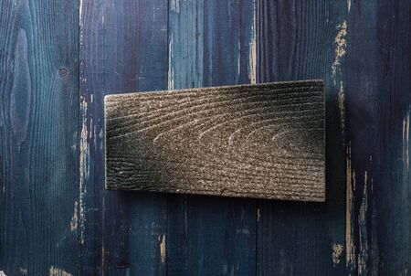 Japanese Plate on ocean blue wooden table background