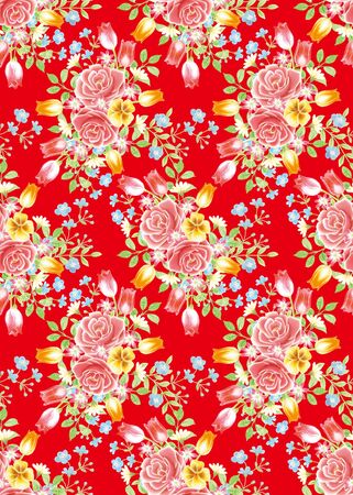 red rose background element design pattern の写真素材