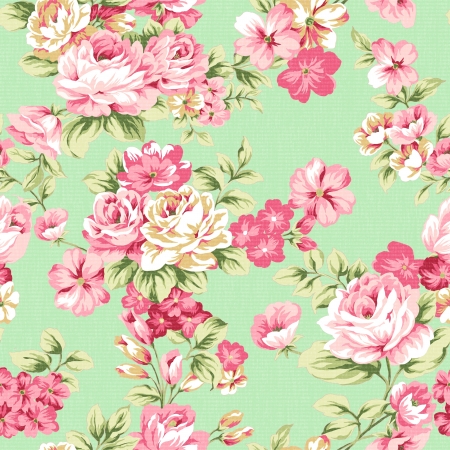 Traditional classic rose seamless pattern - For easy making seamless pattern use it for filling any contours  の写真素材