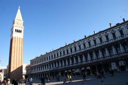 St Mark Square with Bell Tower - Veniceのeditorial素材