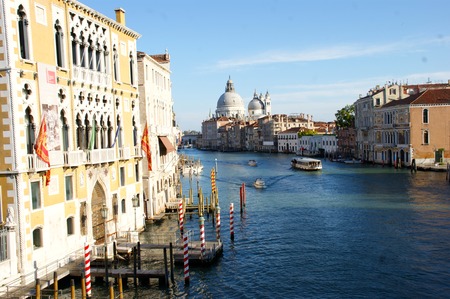 Palaces on the Canal Grande in Veniceのeditorial素材