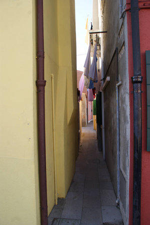 Small halley in Burano, Veniceの写真素材