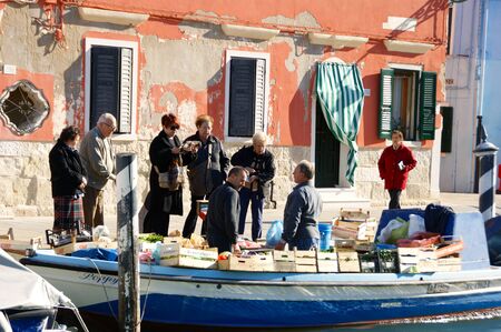 Burano, Venice Fishermenのeditorial素材