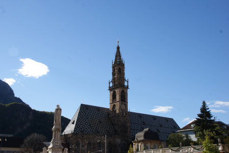 Church in Bolzano, Sudtirol Italyの写真素材