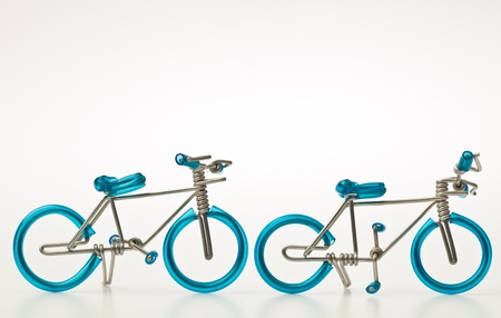 hand made wired bicycleの写真素材