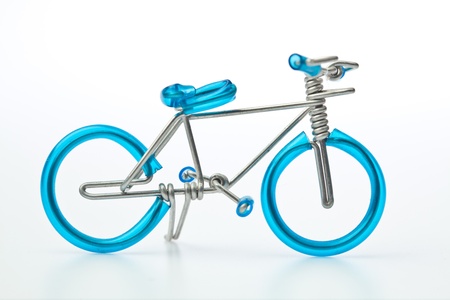 hand made wired bicycleの写真素材