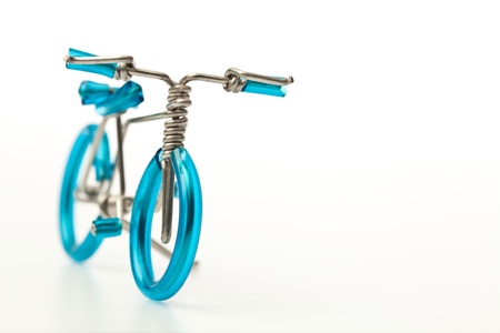 hand made wired bicycleの写真素材