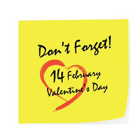 Don t Forget Stickのイラスト素材