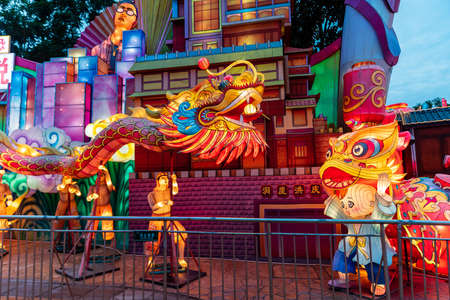 China Sichuan Zigong Lantern Festivalのeditorial素材