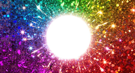 Background material wallpaper, glittering, Stardust, Galaxy, milky way, milky way, blur, blur, blur, light, copy space,の素材