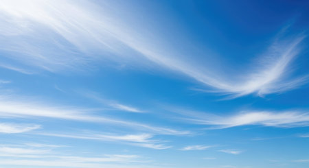 Cloudy blue sky abstract background, blue sky background with tiny clouds, 3d illustrationの素材