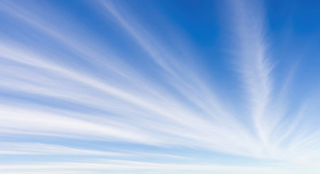 Blue sky with white clouds. Abstract background for design, vector illustrationの素材