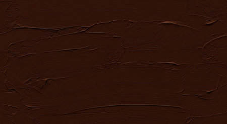 Texture of dark chocolate paint as background, close-up view.の素材