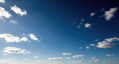 blue sky background with tiny clouds, abstract photo of blue sky backgroundの素材