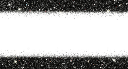 Abstract black and white background with stars and space for your text.の素材