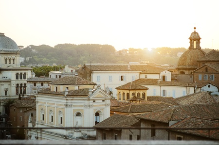A beautiful view of Rome from the Campidoglio 