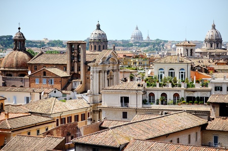 beautiful view of Rome from the Campidoglioの写真素材
