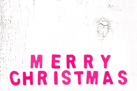 merry christmas on wooden backgroundの写真素材